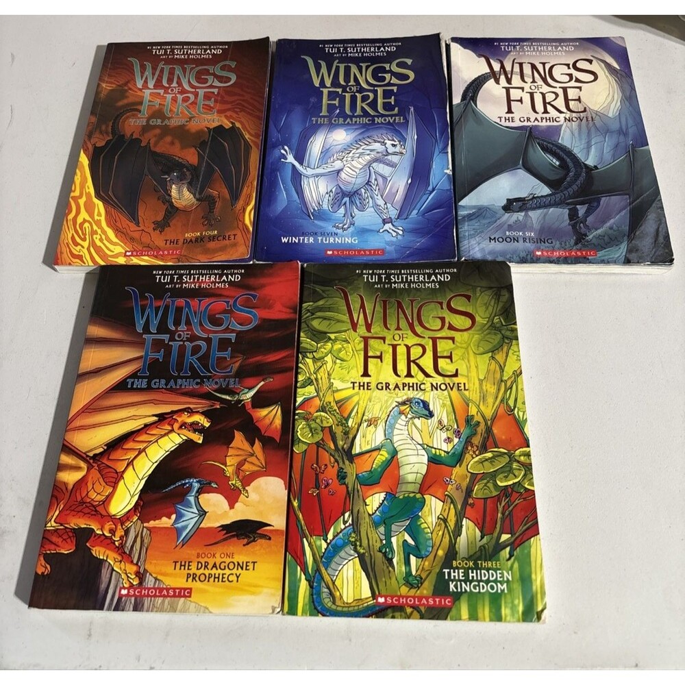 Wings of Fire Lot of 5 Graphic Novel Books Sutherland & Holmes Preowned
